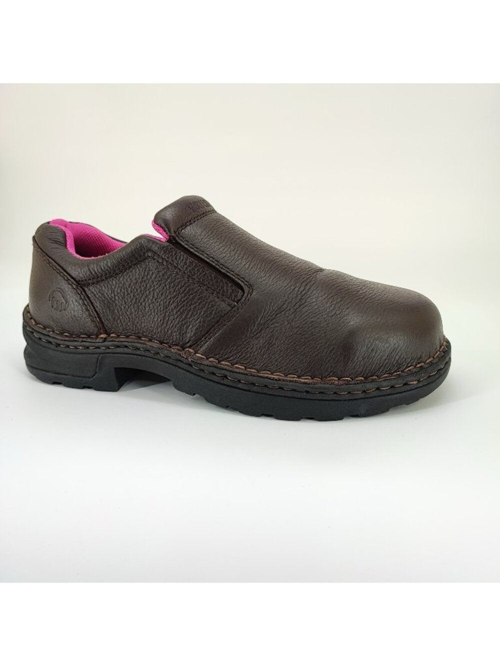 Wolverine Bailey Women's Size 7 Work Shoes Steel Toe Brown Leather W10192